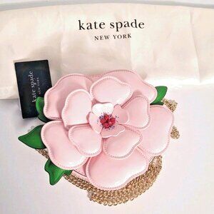 Kate Spade New York In the Garden Flower 3D Crossbody Bag Pink Floral NWT